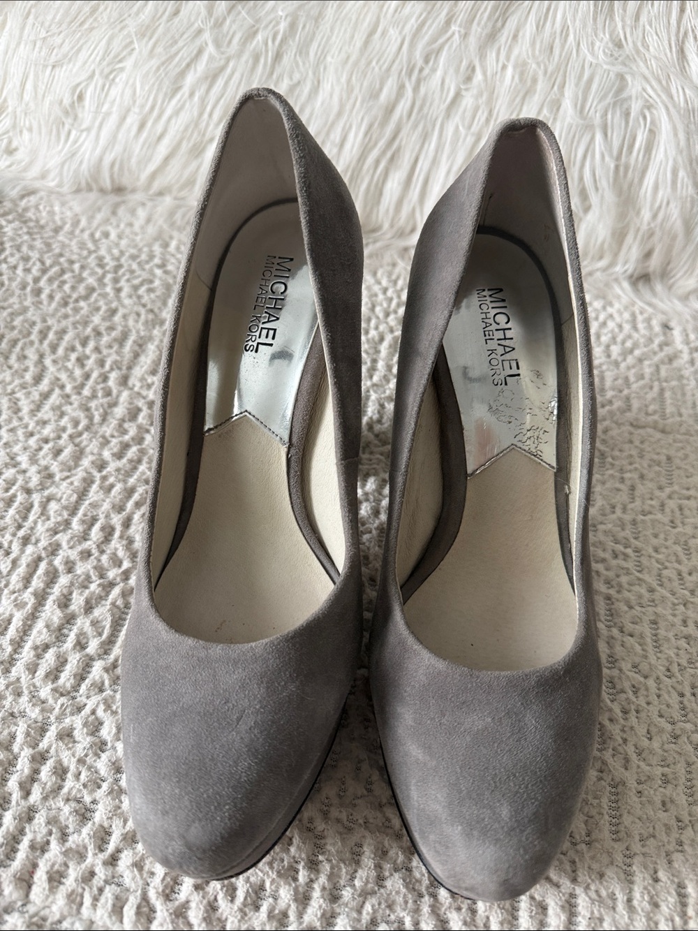 Michael Kors Grey Suede High Heel Pumps